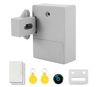 Serrures cachées pour tiroir d'armoire, kit de serrures RFID avec ouverture de carte NFC alimentée par piles, serrure de sécurité invisible dissimulée pour meubles de maison, bureau, tiroir, armoire