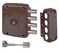 Serrures Cisa à appliquer 57150 Double carte gauche 60 mm