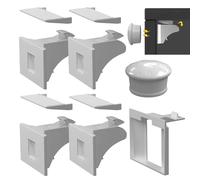 Serrures d'armoire magnétiques, serrures d'armoire de sécurité,Verrouillage de sécurité pour Loquets de tiroir adhésifs - Pas de perçage, protection des mains, 4 serrures avec 1 clé pour Qumiuu