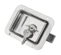 Serrures de boîte à outils avec clés, serrure à clé de porte d'armoire - Serrures de boîte à outils avec poignée de rechange en acier inoxydable - Verrouillage de panneau, encastré, protection antivol