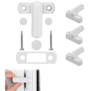 Serrures De Fenêtre En Alliage De Zinc, Pack De 4 Verrous Blancs Pour Sécurité Domestique, Pour Portes Et Fenêtres En Aluminium, Renforcement De Sécurité Fiable Serrures De Fenêtre Pour Fenêtre