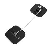 Serrures de porte de réfrigérateur, serrure de réfrigérateur avec clés carrés ABS noir réfrigérateur serrure de placard de réfrigérateur serrure de congélateur serrure de porte de sécurité pour enfant