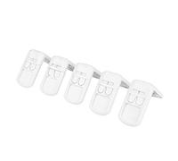 Serrures de Porte de Tiroir D'armoire, Serrure à Angle Droit, Serrure de sécurité Anti-accident, Protège les Enfants, 5 Pièces (WHITE)