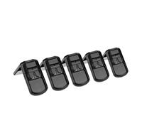 Serrures de Porte de Tiroir D'armoire, Serrure à Angle Droit, Serrure de sécurité Anti-accident, Protège les Enfants, 5 Pièces (BLACK)