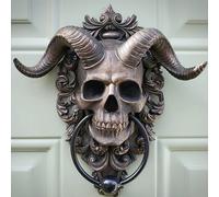 Serrures de porte en crâne du Dieu cornu Baphomet Heavy Duty Gothic Décoration murale et Plaque