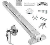 Serrures de porte SucceBuy avec barre de poussée - acier au carbone pour une sortie sécurisée, adaptées aux portes de 28-41 pouces, gauche et droite