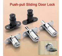 Serrures de portes coulissantes à clés, nouvelles serrures d'armoire antivol allongeantes, quincaillerie