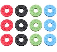 Serrures de Sangle de Guitare,12PCS Serrures de Sangle en Silicone Blocs de Sangle de Guitare en Caoutchouc serrures de Courroie de Guitare, Blocs de Sangle en Silicone pour Guitare électrique Basse