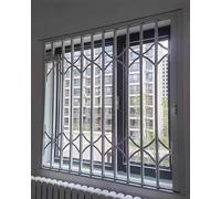 Serrures De Sécurité De Fenêtre Et Barres De Sécurité, Écran Anti-effraction, Prévention Des Chutes For Portes Et Portes, Portail Pliable En Aluminium, Protège Les Enfants,(51x56in/130x142cm)