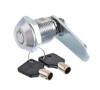 Serrures de sécurité pour boîtes aux lettres Serrure À Came 16-25mm Argent/noir, 6 Pièces, Boîte Aux Lettres, Tiroir, Meuble, Casier, Porte Avec 2 Clés(20mm)