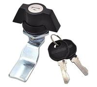 Serrures de tiroir, verrou à barillet, lot 2 verrous came for porte, boîte aux lettres, placard, casier, poignée en plastique, serrures sécurité(Sk1 0815 1 Big)