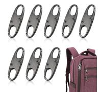 Serrures de valise, 8 pièces Zipper Locks for Backpacks Suitcase Lock Mini Padlock, Backpack Lock Anti-Theft Detachable Zip Connector Double-Sided Small Zip Clips