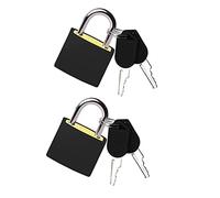 Serrures de Valise avec Clés, 2 Pièces Cadenas en Métal Cadenas à Bagages Petit Cadenas à Clé Mini Serrures à Bagages pour Diary Sac de Voyage Armoires de Classement
