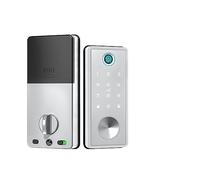 Serrures électroniques automatiques Tuya WiFi ou application Ttlock, empreinte digitale, mot de passe, carte à puce, code d'accès sans clé(Silver Ttlock App)