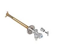 Serrures Frost-Tec raccord extérieur 0028151550001 2000 /2", poignée triangulaire, avec clé à douille, pour construction en coque, chromé