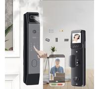 Serrures Intelligentes,Boîtier De Serrure 24*240/30*240,Reconnaissance Faciale,Contrôle Par Application,Écran 4,5",Surveillance 24h/24,Alerte En Cas D'anomalie,9 Modes De Déverrouillage 30*240