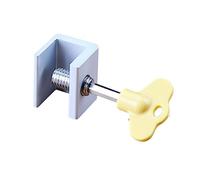 Serrures pour portes coulissantes, Serrure de porte coulissante avec clé jaune