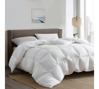 Serta Couette Chaude et légère en Fibre de Duvet Blanc 300 Fils pour lit Double/Grand lit