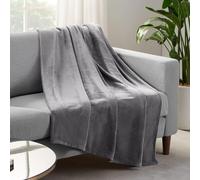 Serta Couverture Douce et épaisse en Peluche pour lit et canapé, 152,4 x 203,2 cm, Gris