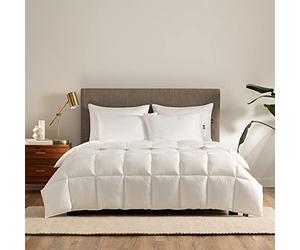 Serta Down Illusion Couette légère Alternative au Duvet hypoallergénique avec Boucles d'angle, très Grand lit/très Grand lit californien, Blanc
