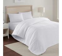 Serta Power Chill Couette Alternative Douce et rafraîchissante avec Boucles d'angle pour Toutes Les Saisons, Blanc, très Grand lit/très Grand lit californien