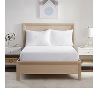 SERTA Power Chill Protège-Matelas Doux et rafraîchissant antimicrobien, résistant aux Taches et à l'eau, Double XL, Blanc