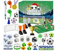 SERTAS Calendrier de l'Avent de football, cadeaux de football pour enfants, compte à rebours des jours jusqu'aux vacances de Noël, calendrier de l'Avent pour garçons, cadeaux de Noël pour les fans de