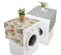 Sertay 2 Pièces Couverture Réfrigérateur, Anti-Poussière Réfrigérateur, Housse Machine Laver, Housse Anti-Poussière Machines Laver, Peut Être Utilisé pour les Machines à Laver et Sèche-Linge