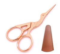 Sertay Ciseaux Coudre Vintage, Ciseaux Main Cigogne, Ciseaux Broder Petit, Ciseaux Vintage Bricolage, Embroidery Ciseaux, Adapté pour la Broderie, Point de Croix, Couture, Artisanat (Or rose)