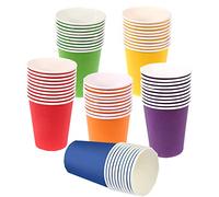 Sertay Gobelets En Papier De Fête, 60 Pièces Gobelet En Papier, Gobelet En Bricolage, pour Fêtes, Réunions De Famille Ou Autres Occasions (6 Couleurs)