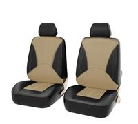 SERTGFRE 2Pcs Voiture Cuir Ensembles Housses siège, pour Renault Kangoo III 2021-2024 Housses de Siège de Voiture Avant, Confortables Respirant,D Beige