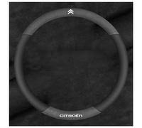 SERTGFRE Couvre Volant Voiture, pour Citroen C4 2006-2011 Antidérapant, Respirant, Fibre de Carbone, élastique Professionnel, 37-38CM,O-A