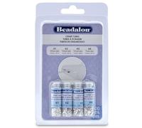 Beadalon Pack tubes à sertir variété tailles 1#, 2#, 3#, 4# – 600/Pkg – argent plaqué