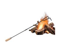 Sertisseur d'incendie en plein air - Poker de feu de camp pour brasier | Sertisseur de 33 pouces avec poignée en bois pour brasier, tisonnier de feu de camp portable long, tisonniers