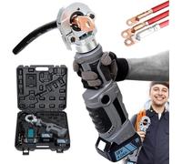 Sertisseuse à Batterie, Outil De Sertissage Hydraulique électrique, Pince à Sertir De Cosses De Câble, Pince à Sertir De Fil Hydraulique Portable Légère pour Bornes en Cuivre, A