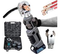 Sertisseuse à Batterie, Outil De Sertissage Hydraulique électrique, Pince à Sertir De Cosses De Câble, Pince à Sertir De Fil Hydraulique Portable Légère pour Bornes en Cuivre, B