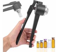 Sertisseuse manuelle for flacons 13 mm/15 mm/20 mm, en acier inoxydable, sertisseuse de bouchons de bouteilles à usage médical, aluminium/plastique/aluminium intégral, 20 à 30 flacons/min(20mm)