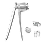 Sertisseuse Manuelle Multi-Diamètres 13-30mm - Outil de Bouchage en Acier Inoxydable pour Capsules Flip-Off - Pince à Sertir pour Flacons de Parfum, Laboratoires & Usage Domestique