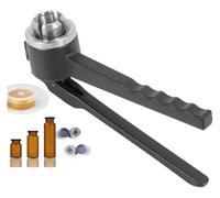 Sertisseuse Manuelle Pour Flacons 8-20mm | Capsuleuse À Main En Inox Joint Hermétique, Scellage Rapide 30 Flacons/Min, Idéal Laboratoire, Maison Et Bouteilles Alu/Plastique