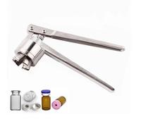 Sertisseuse Manuelle pour flacons de 20 mm, Machine à sceller à la Main en Aluminium Pur, Outils de bouchage de sertissage de Bouteilles, étanchéité réglable, sertisseuse de flacons rabattables, alu