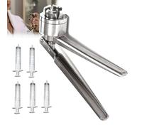 Sertisseuse manuelle pour flacons, Pince à sertir manuelle for flacons et capsules de bouteilles, for préparation d'échantillons, bouchons 13 20mm, en acier inoxydable, 5 distributeurs