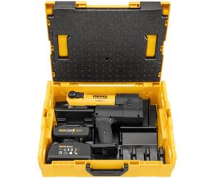 Sertisseuse radiale électro-hydraulique AKKU-press E 22V ACC - 32kn - Avec 1 batterie, 1 chargeur rapide - En L-Boxx - REMS - 576017 R220