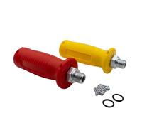SERTPLAS Kit d'aide à l'attelage M16 x 1,5 - Rouge et jaune - Filetage M16 x 1,5 - Aide au dôme pour têtes d'attelage