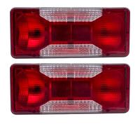 SERTPLAS Lot de 2 feux arrières 12/24 V / feu de recul / lampe gauche / droite avec douille - Pour remorque de camion - Compatible avec Iveco Daily/Boxer/Ducato/Jumper avec E - Certifié ADR/GGVS & ECE