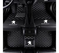 SERTUV Voiture Tapis De Sol Cuir, pour Peugeot 2008 2020 2021 2022 2023 Car Couverture Complète Floor Mats sur Mesure IntéRieur All-Weather Accessoire,Blackstyle