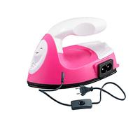 SERUCARY à Repasser, Fer électrique, Accessoires de Bricolage, Mini Presse à Chaud Multifonction, Petit Fer à Repasser pour Vêtements, Rouge