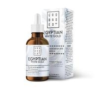 Sérum à l'acide glycolique or blanc égyptien avec vitamine E, sérum anti-âge pour le visage, fabriqué au Royaume-Uni par GroundBody