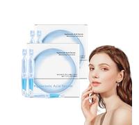 Sérum à l'acide hyaluronique 3% en ampoules ultra-hydratantes - Sérum à l'acide hyaluronique pur à 3% pour une hydratation intense - une absorption rapide, un soin pré-maquillage (2 boîtes)