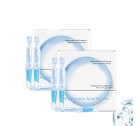 Sérum à l'acide hyaluronique 3 % pour le visage, sérum hydratant anti-âge avec tubes d'acide hyaluronique pour une hydratation intensive, flacons à usage unique (2 pièces)