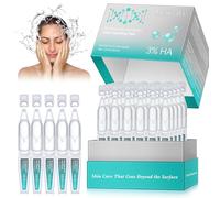Sérum à l'acide Hyaluronique, Acide Hyaluronique Sérum Visage, 3% Hyaluronic Acid Serum Ultra-Hydrating Vials, Procure une Hydratation Longue Durée et Améliore l'élasticité et la Fermeté de la Peau